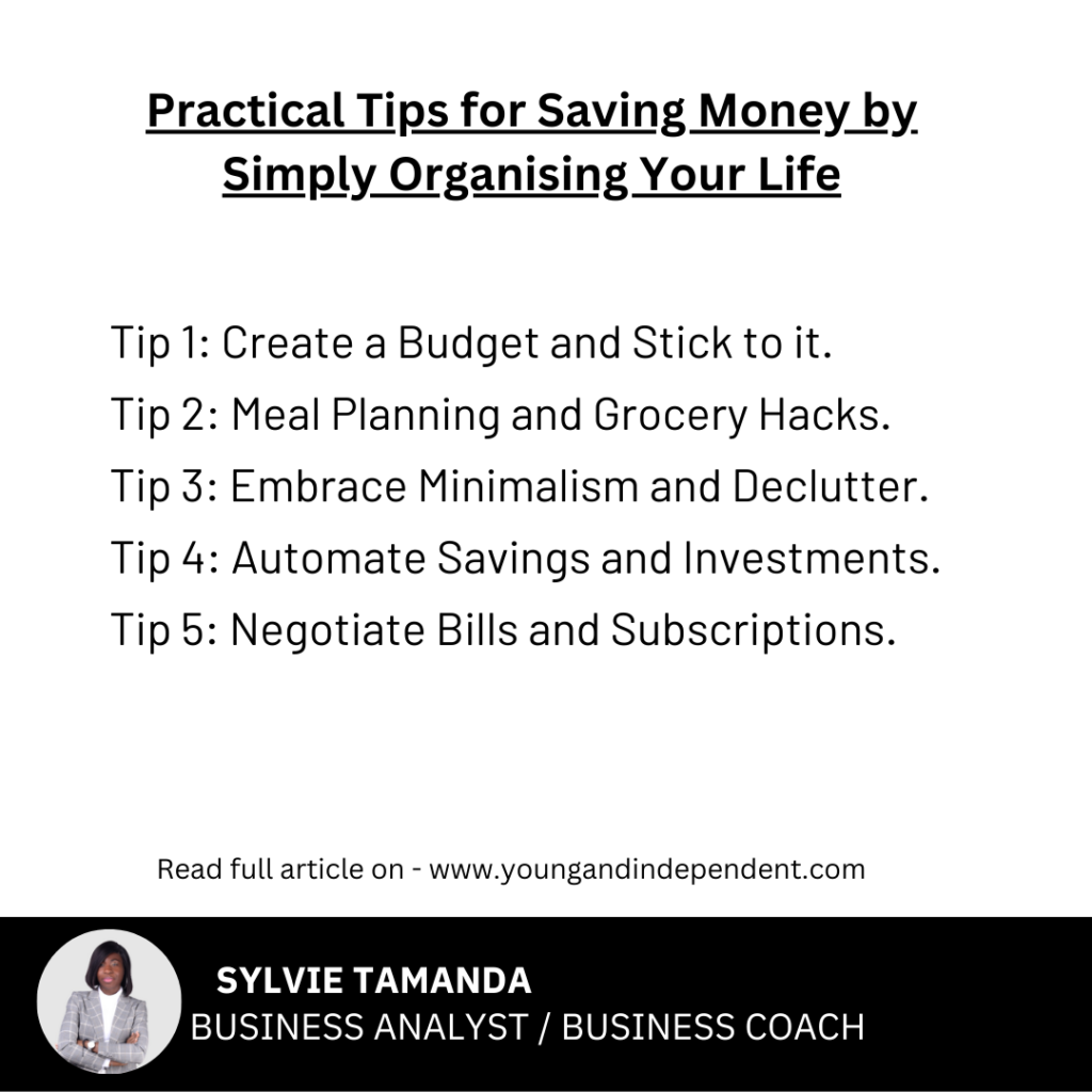 alt="Saving Money through Organization"
alt="Budgeting and Financial Control"
alt="Meal Planning for Savings"
alt="Automated Savings and Investments"